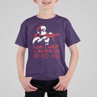 Now I Have A Machine Gun T Shirt For Kid Funny Retro Christmas 90s Movie Santa Gun Lovers - Wonder Print Shop