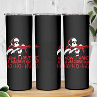 Now I Have A Machine Gun Skinny Tumbler Funny Retro Christmas 90s Movie Santa Gun Lovers - Wonder Print Shop