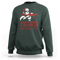 Now I Have A Machine Gun Sweatshirt Funny Retro Christmas 90s Movie Santa Gun Lovers - Wonder Print Shop
