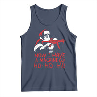 Now I Have A Machine Gun Tank Top Funny Retro Christmas 90s Movie Santa Gun Lovers - Wonder Print Shop