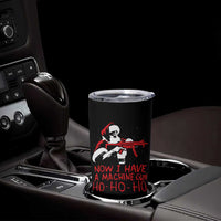 Now I Have A Machine Gun Tumbler Cup Funny Retro Christmas 90s Movie Santa Gun Lovers - Wonder Print Shop