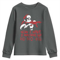 Now I Have A Machine Gun Youth Sweatshirt Funny Retro Christmas 90s Movie Santa Gun Lovers - Wonder Print Shop