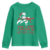 Now I Have A Machine Gun Youth Sweatshirt Funny Retro Christmas 90s Movie Santa Gun Lovers - Wonder Print Shop