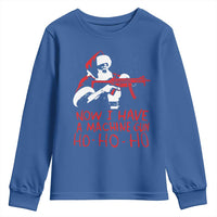 Now I Have A Machine Gun Youth Sweatshirt Funny Retro Christmas 90s Movie Santa Gun Lovers - Wonder Print Shop