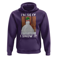 Sarcastic Snowman Hoodie Funny Christmas I'm Sexy and I Snow It - Wonder Print Shop