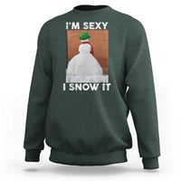 Sarcastic Snowman Sweatshirt Funny Christmas I'm Sexy and I Snow It - Wonder Print Shop