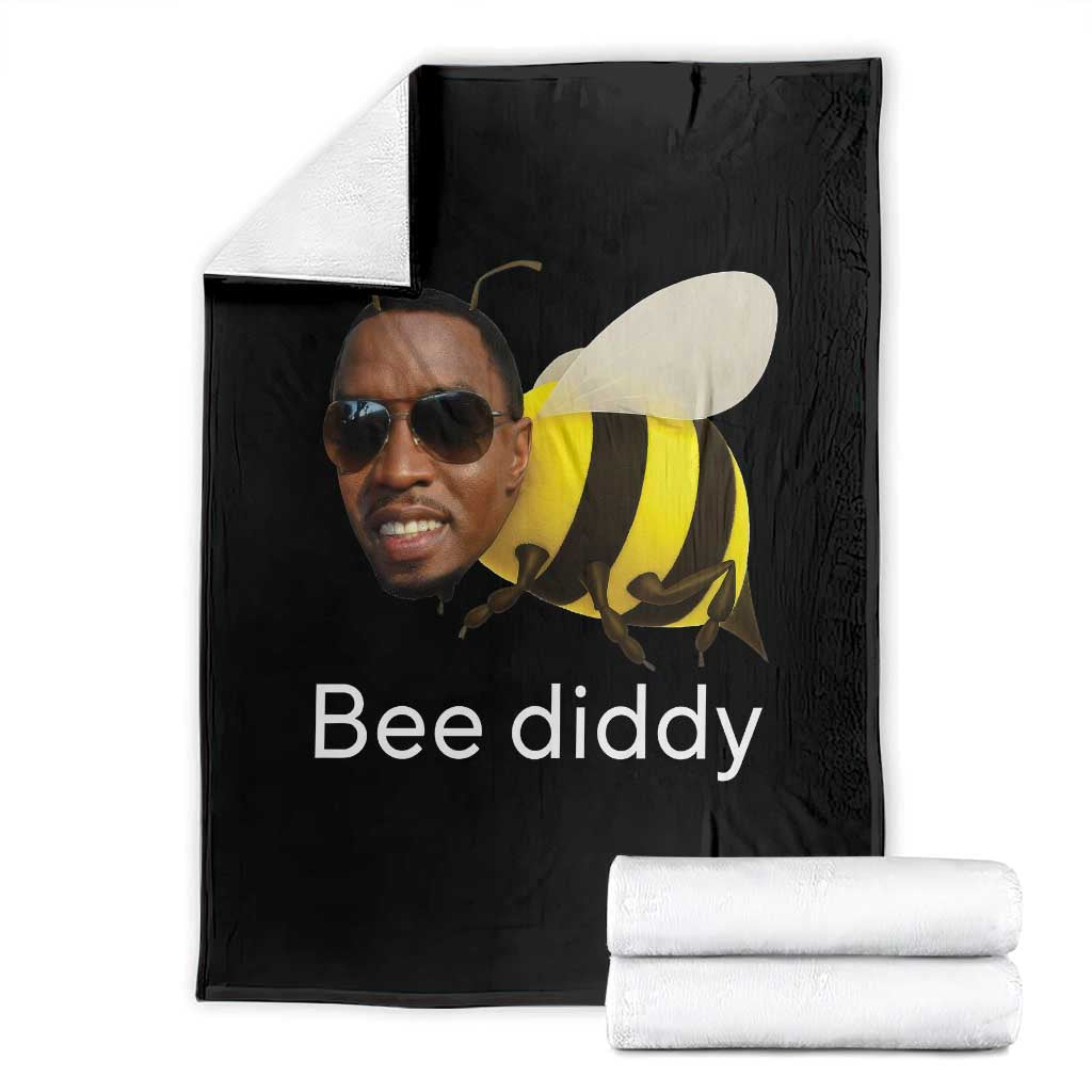 Bee Diddy Throw Blanket Funny Weirdcore Dark Humor Internet Memes Gen-Z - Wonder Print Shop