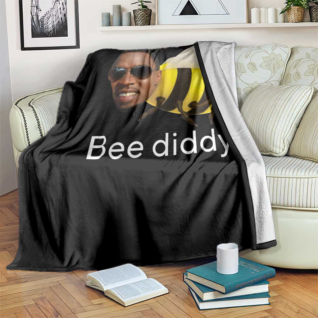 Bee Diddy Throw Blanket Funny Weirdcore Dark Humor Internet Memes Gen-Z - Wonder Print Shop