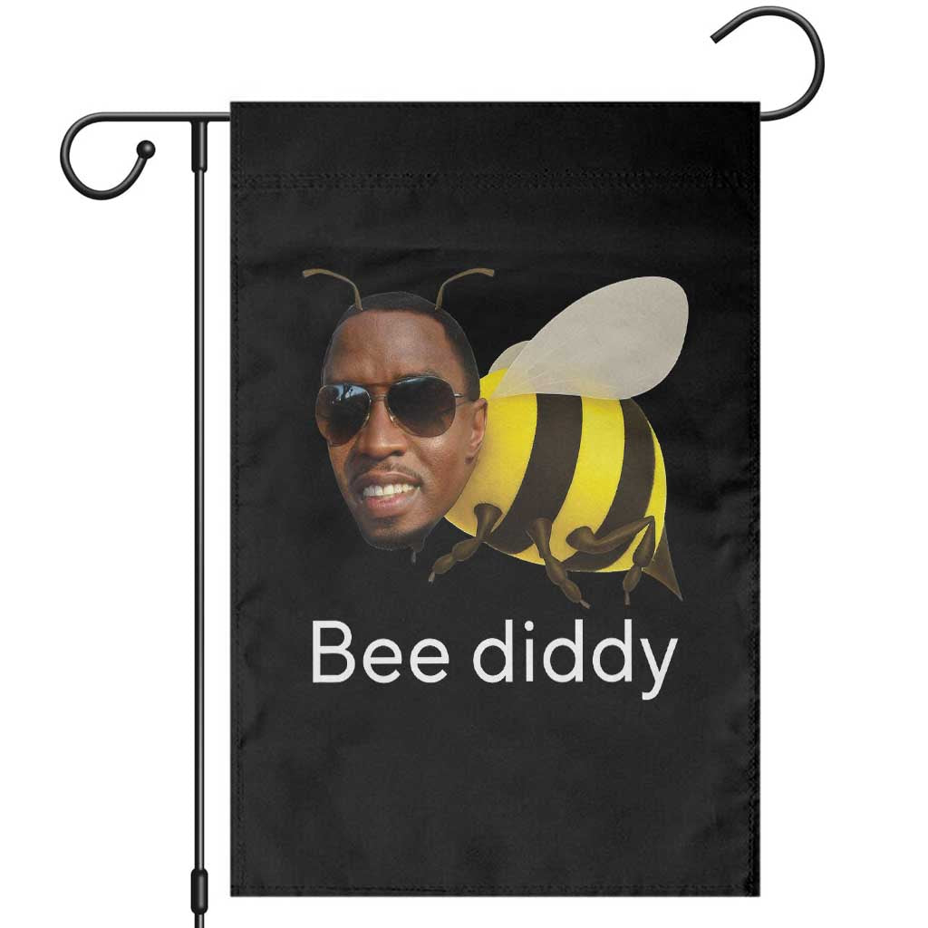 Bee Diddy Garden Flag Funny Weirdcore Dark Humor Internet Memes Gen-Z - Wonder Print Shop