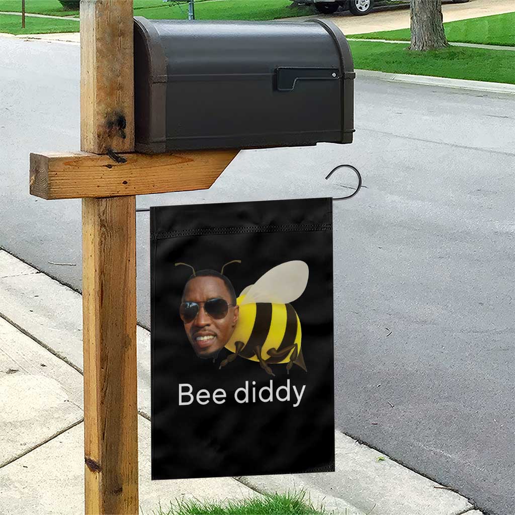 Bee Diddy Garden Flag Funny Weirdcore Dark Humor Internet Memes Gen-Z - Wonder Print Shop