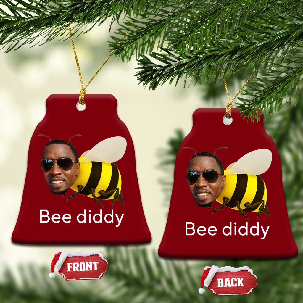 Bee Diddy Ceramic Ornament Funny Weirdcore Dark Humor Internet Memes Gen-Z - Wonder Print Shop
