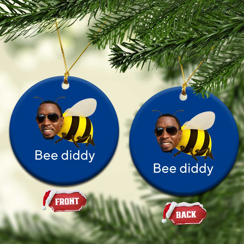 Bee Diddy Ceramic Ornament Funny Weirdcore Dark Humor Internet Memes Gen-Z - Wonder Print Shop