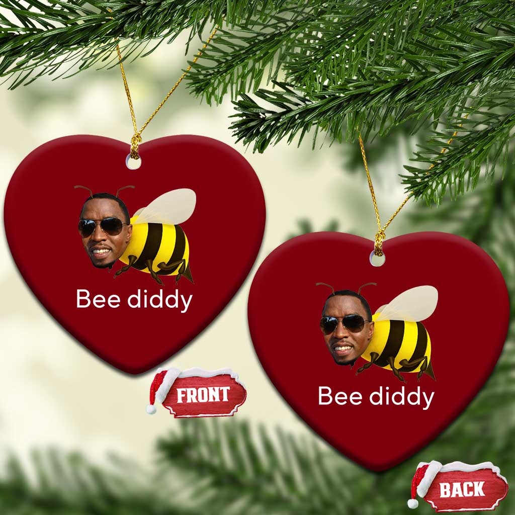 Bee Diddy Ceramic Ornament Funny Weirdcore Dark Humor Internet Memes Gen-Z - Wonder Print Shop