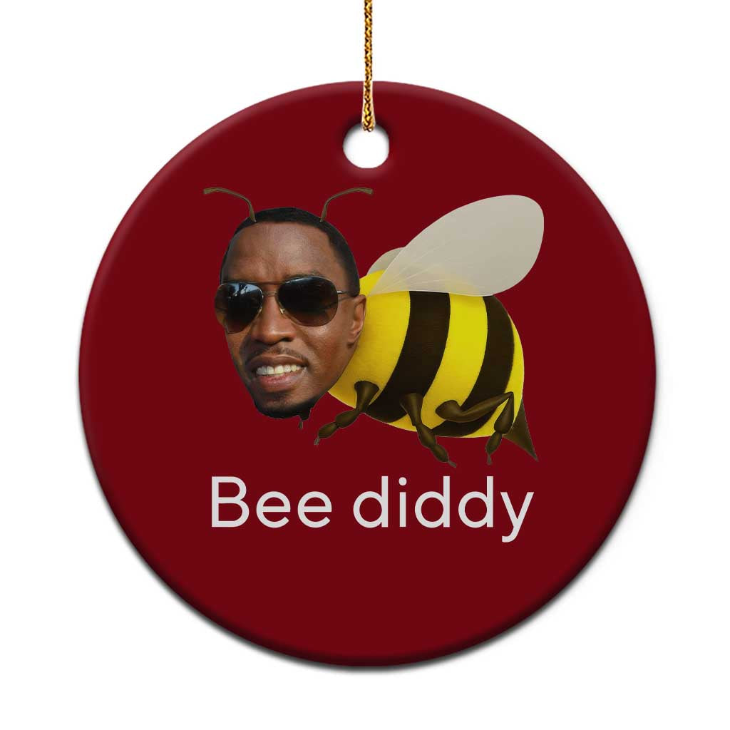 Bee Diddy Ceramic Ornament Funny Weirdcore Dark Humor Internet Memes Gen-Z - Wonder Print Shop