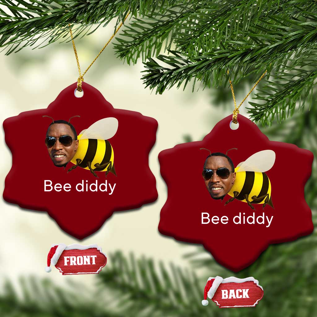 Bee Diddy Ceramic Ornament Funny Weirdcore Dark Humor Internet Memes Gen-Z - Wonder Print Shop