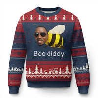Bee Diddy Ugly Christmas Sweater Funny Weirdcore Dark Humor Internet Memes Gen-Z - Wonder Print Shop