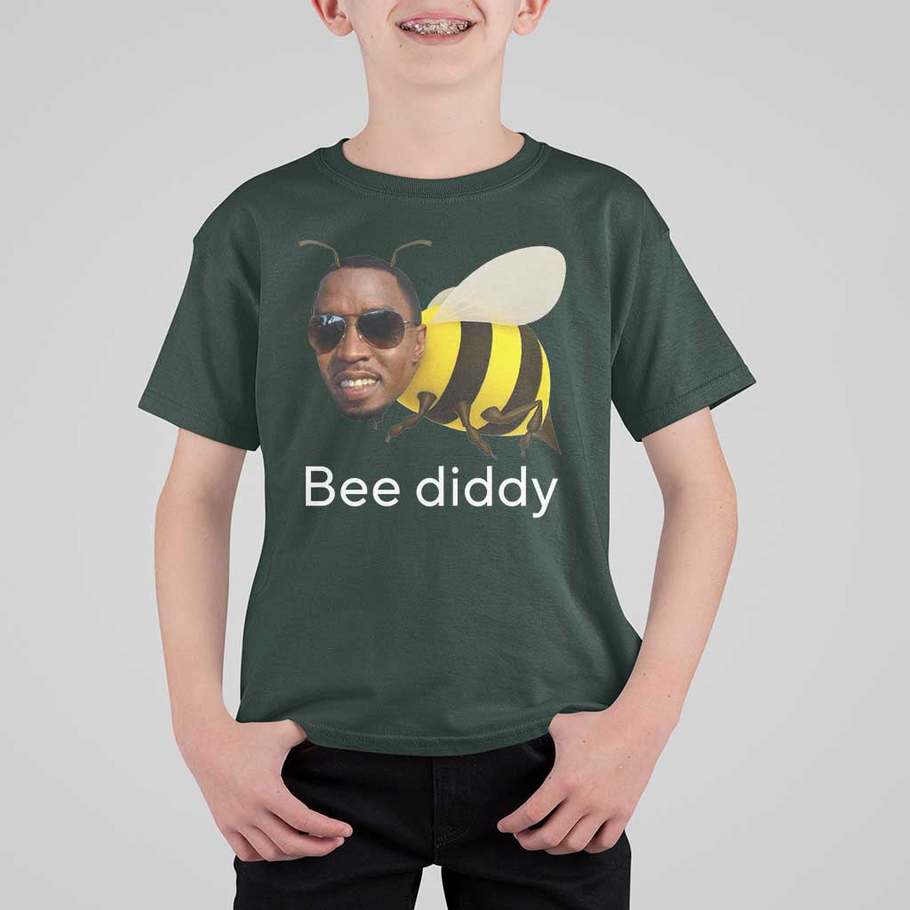 Bee Diddy T Shirt For Kid Funny Weirdcore Dark Humor Internet Memes Gen-Z - Wonder Print Shop