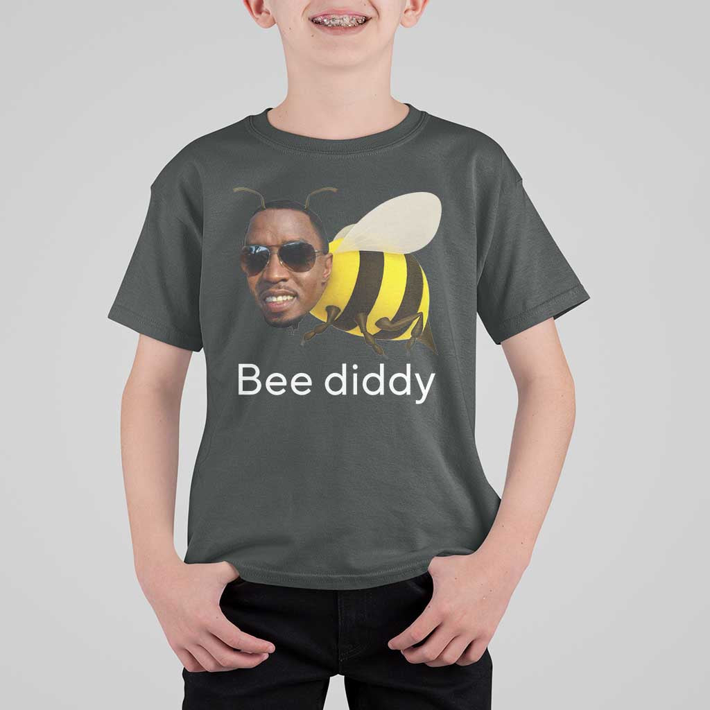 Bee Diddy T Shirt For Kid Funny Weirdcore Dark Humor Internet Memes Gen-Z - Wonder Print Shop