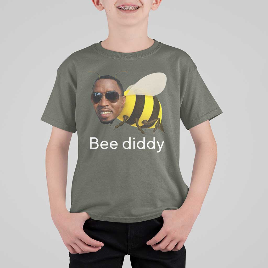 Bee Diddy T Shirt For Kid Funny Weirdcore Dark Humor Internet Memes Gen-Z - Wonder Print Shop