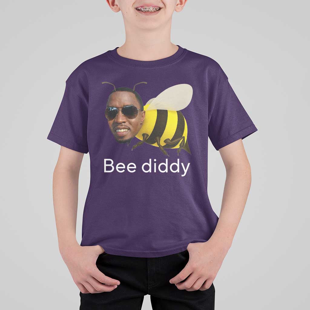 Bee Diddy T Shirt For Kid Funny Weirdcore Dark Humor Internet Memes Gen-Z - Wonder Print Shop