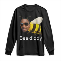 Bee Diddy Long Sleeve Shirt Funny Weirdcore Dark Humor Internet Memes Gen-Z - Wonder Print Shop