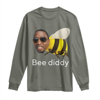Bee Diddy Long Sleeve Shirt Funny Weirdcore Dark Humor Internet Memes Gen-Z - Wonder Print Shop