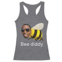 Bee Diddy Racerback Tank Top Funny Weirdcore Dark Humor Internet Memes Gen-Z - Wonder Print Shop