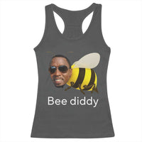 Bee Diddy Racerback Tank Top Funny Weirdcore Dark Humor Internet Memes Gen-Z - Wonder Print Shop