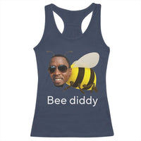 Bee Diddy Racerback Tank Top Funny Weirdcore Dark Humor Internet Memes Gen-Z - Wonder Print Shop