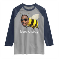 Bee Diddy Raglan Shirt Funny Weirdcore Dark Humor Internet Memes Gen-Z - Wonder Print Shop