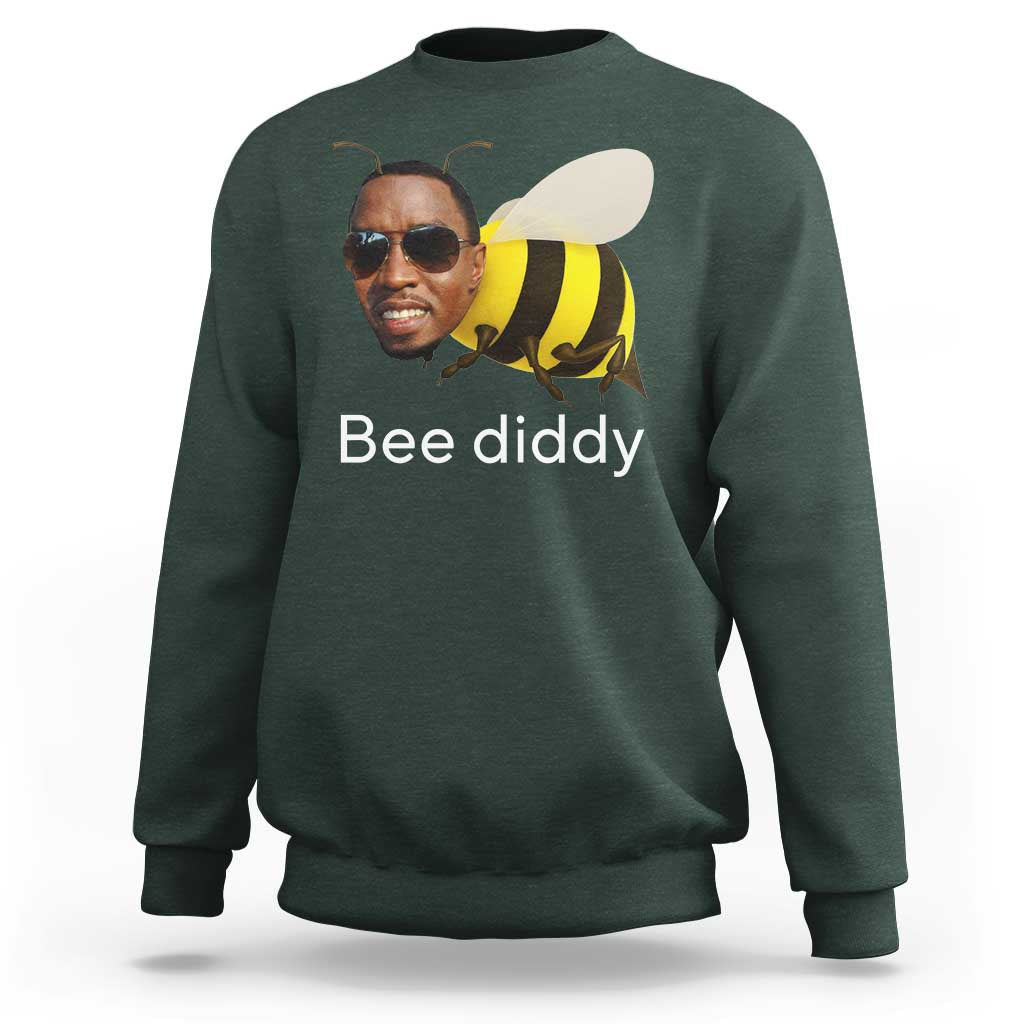 Bee Diddy Sweatshirt Funny Weirdcore Dark Humor Internet Memes Gen-Z - Wonder Print Shop
