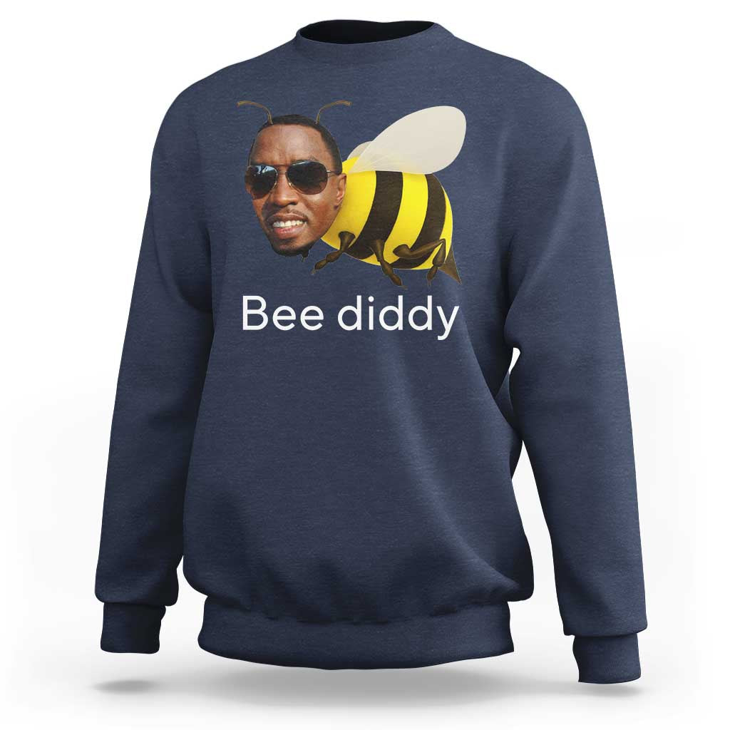 Bee Diddy Sweatshirt Funny Weirdcore Dark Humor Internet Memes Gen-Z - Wonder Print Shop