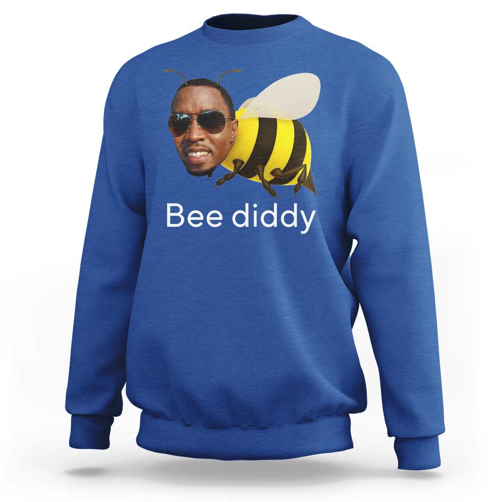 Bee Diddy Sweatshirt Funny Weirdcore Dark Humor Internet Memes Gen-Z - Wonder Print Shop