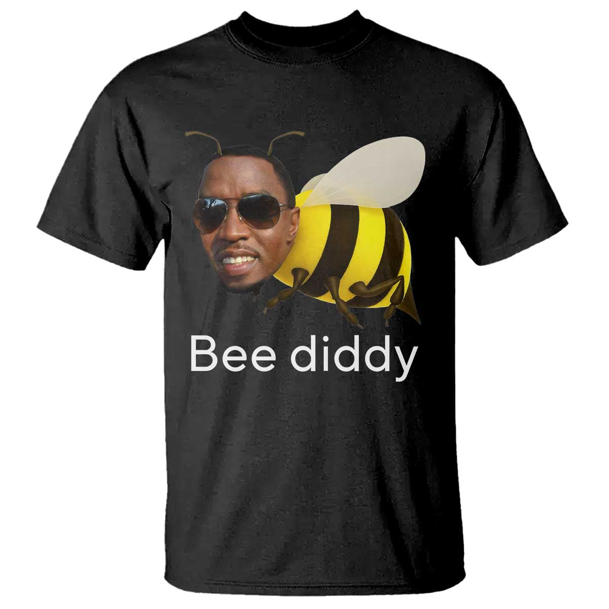 Bee Diddy T Shirt Funny Weirdcore Dark Humor Internet Memes Gen-Z - Wonder Print Shop