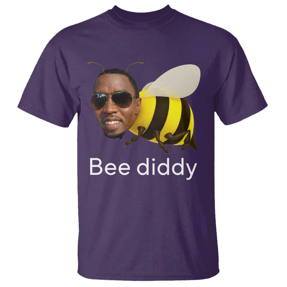 Bee Diddy T Shirt Funny Weirdcore Dark Humor Internet Memes Gen-Z - Wonder Print Shop