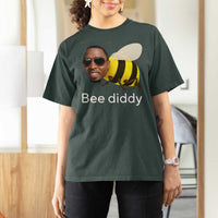 Bee Diddy T Shirt For Women Funny Weirdcore Dark Humor Internet Memes Gen-Z - Wonder Print Shop