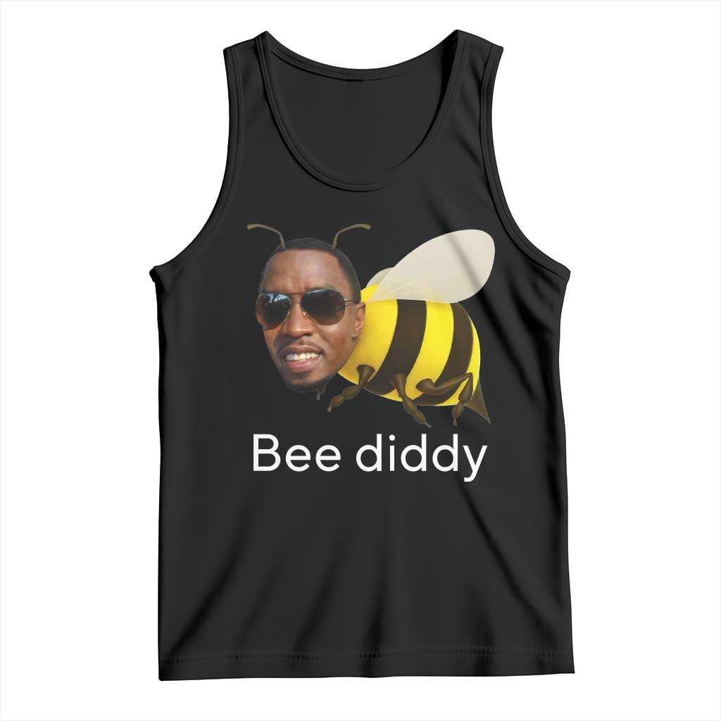 Bee Diddy Tank Top Funny Weirdcore Dark Humor Internet Memes Gen-Z - Wonder Print Shop