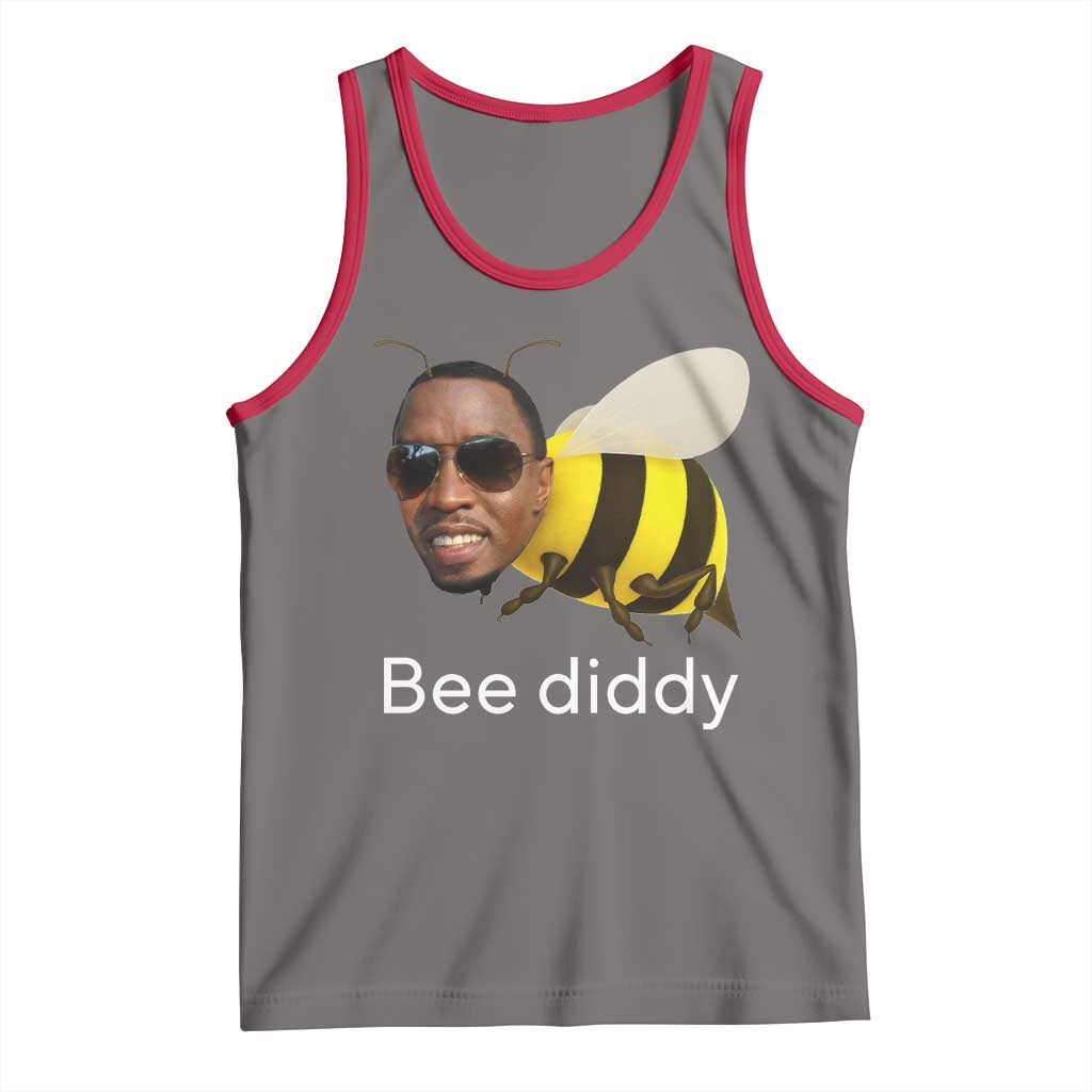 Bee Diddy Tank Top Funny Weirdcore Dark Humor Internet Memes Gen-Z - Wonder Print Shop