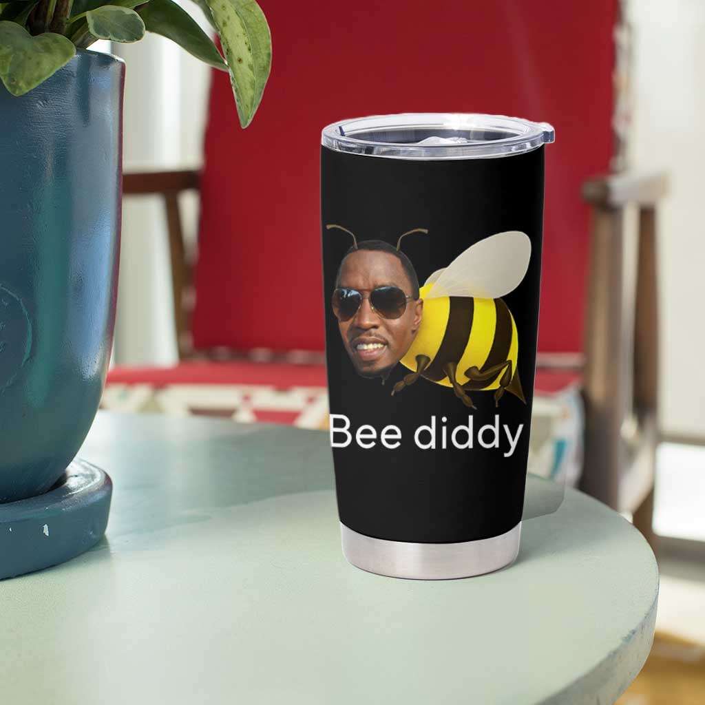 Bee Diddy Tumbler Cup Funny Weirdcore Dark Humor Internet Memes Gen-Z - Wonder Print Shop