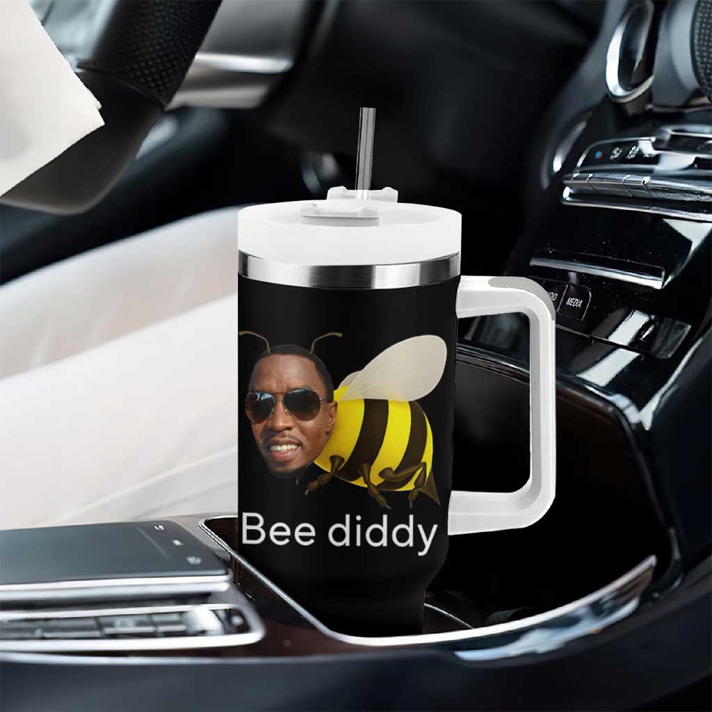 Bee Diddy Tumbler With Handle Funny Weirdcore Dark Humor Internet Memes Gen-Z - Wonder Print Shop