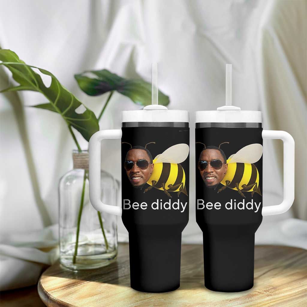 Bee Diddy Tumbler With Handle Funny Weirdcore Dark Humor Internet Memes Gen-Z - Wonder Print Shop