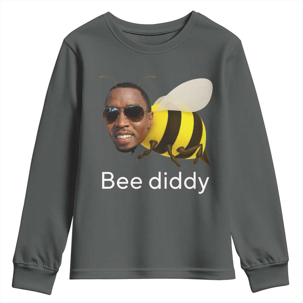 Bee Diddy Youth Sweatshirt Funny Weirdcore Dark Humor Internet Memes Gen-Z - Wonder Print Shop