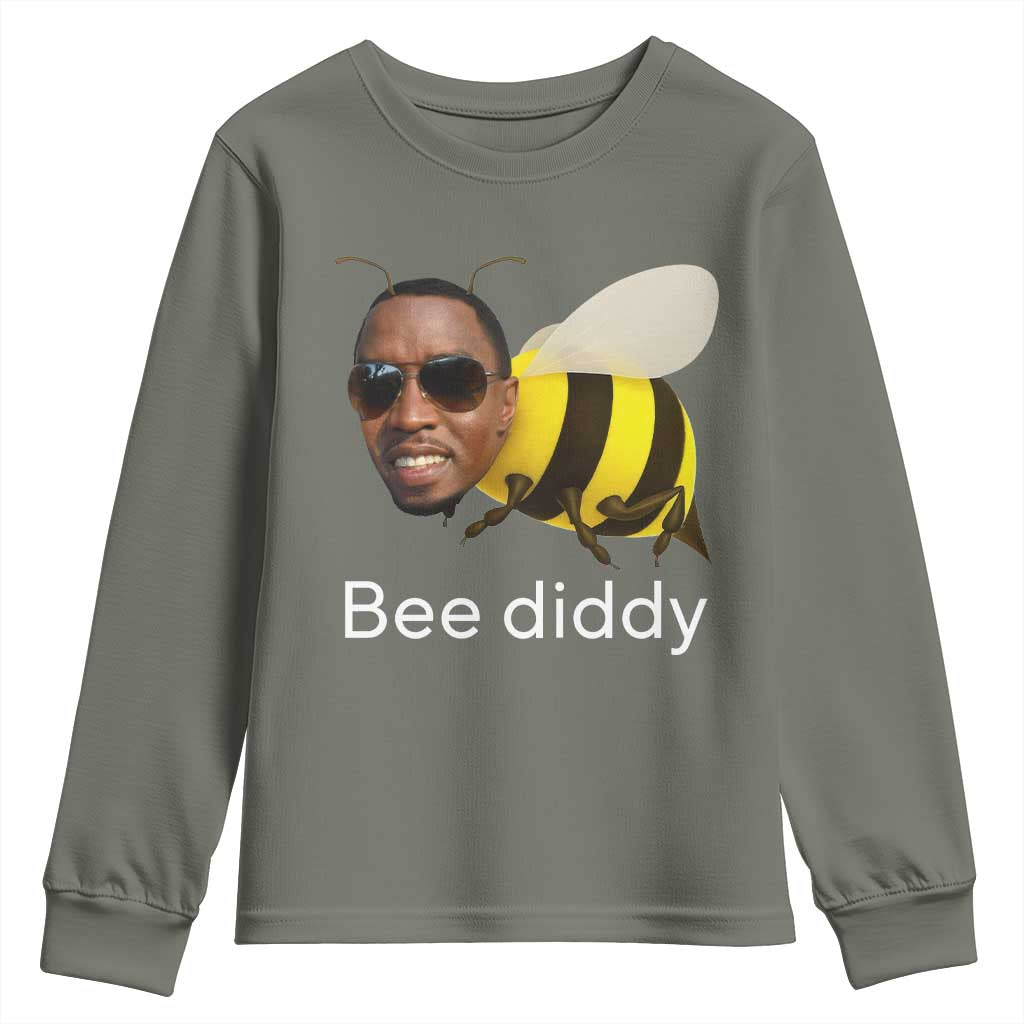 Bee Diddy Youth Sweatshirt Funny Weirdcore Dark Humor Internet Memes Gen-Z - Wonder Print Shop