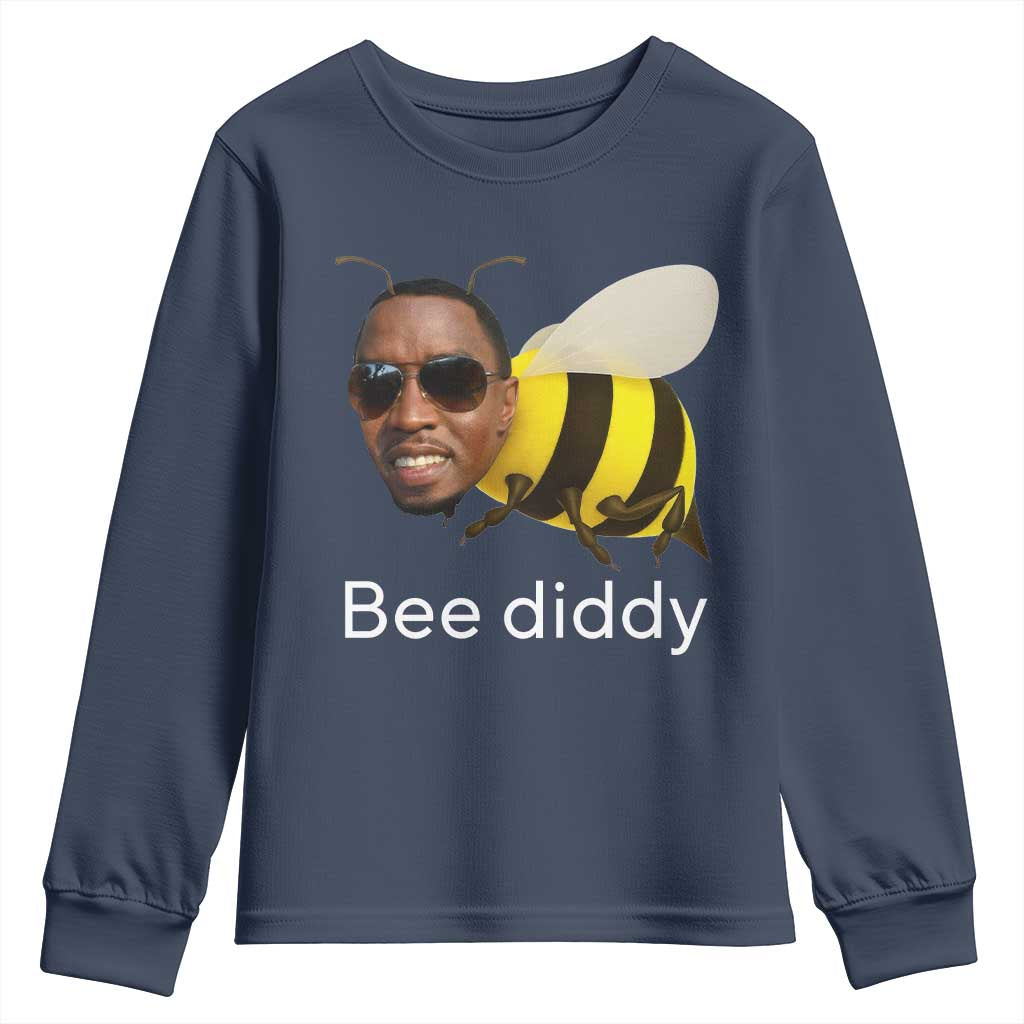Bee Diddy Youth Sweatshirt Funny Weirdcore Dark Humor Internet Memes Gen-Z - Wonder Print Shop