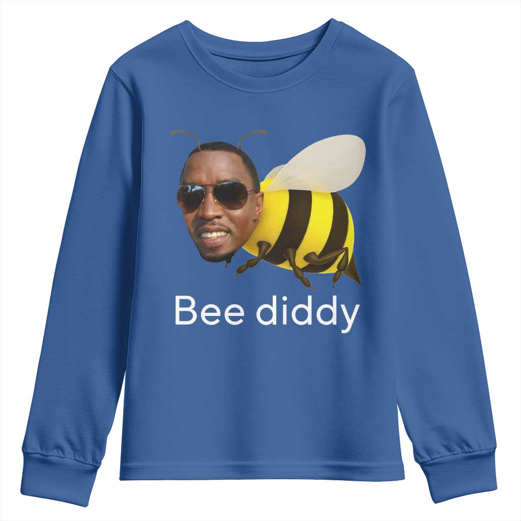 Bee Diddy Youth Sweatshirt Funny Weirdcore Dark Humor Internet Memes Gen-Z - Wonder Print Shop