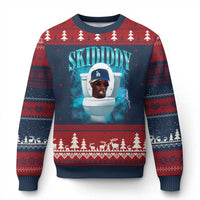 Funny Diddy Ugly Christmas Sweater Diddy Skibidi Toilet Bootleg Meme - Wonder Print Shop