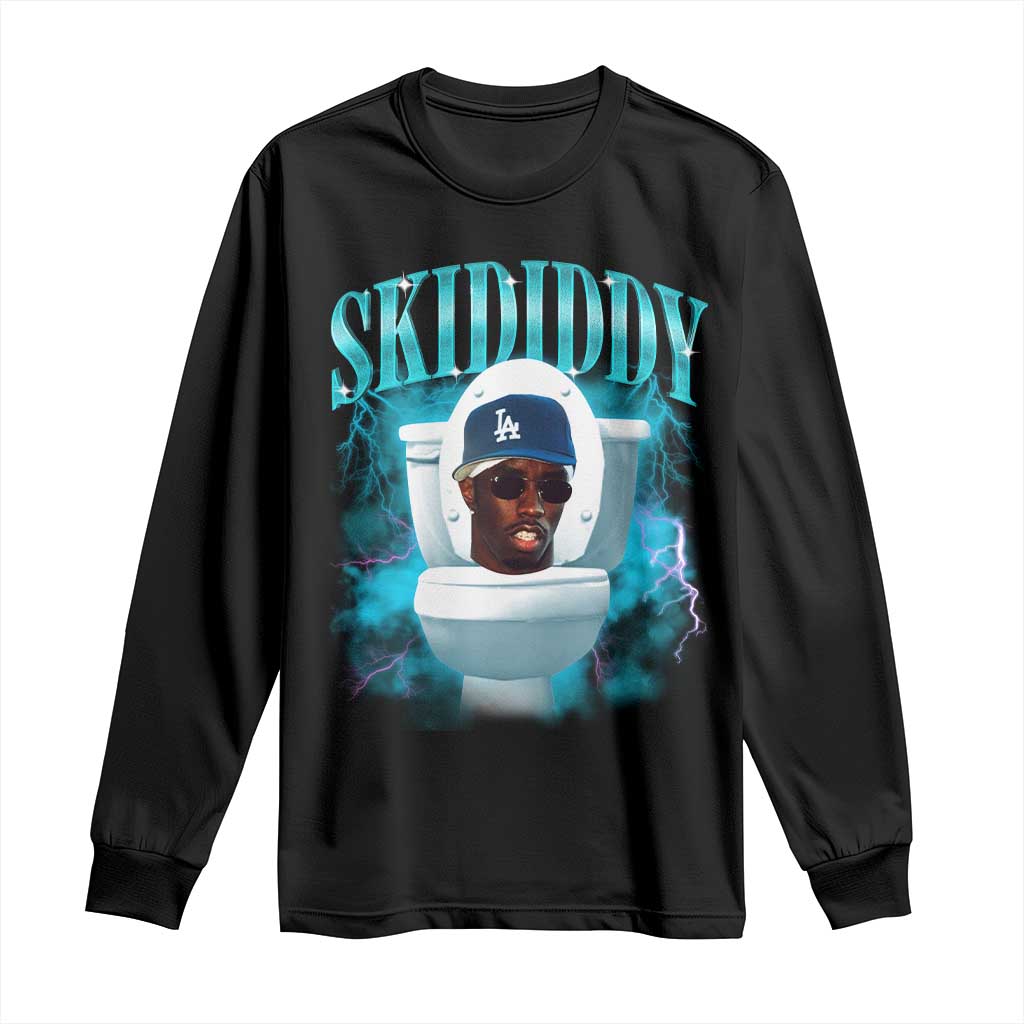 Funny Diddy Long Sleeve Shirt Diddy Skibidi Toilet Bootleg Meme - Wonder Print Shop