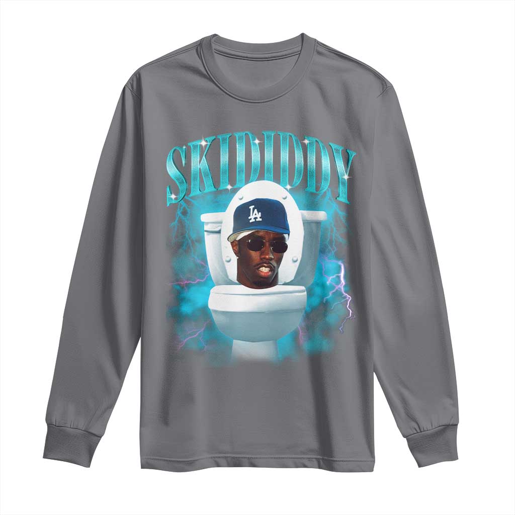 Funny Diddy Long Sleeve Shirt Diddy Skibidi Toilet Bootleg Meme - Wonder Print Shop