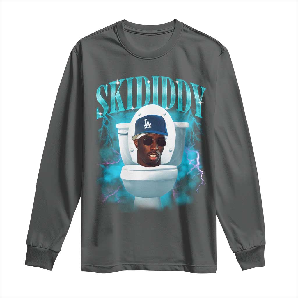 Funny Diddy Long Sleeve Shirt Diddy Skibidi Toilet Bootleg Meme - Wonder Print Shop