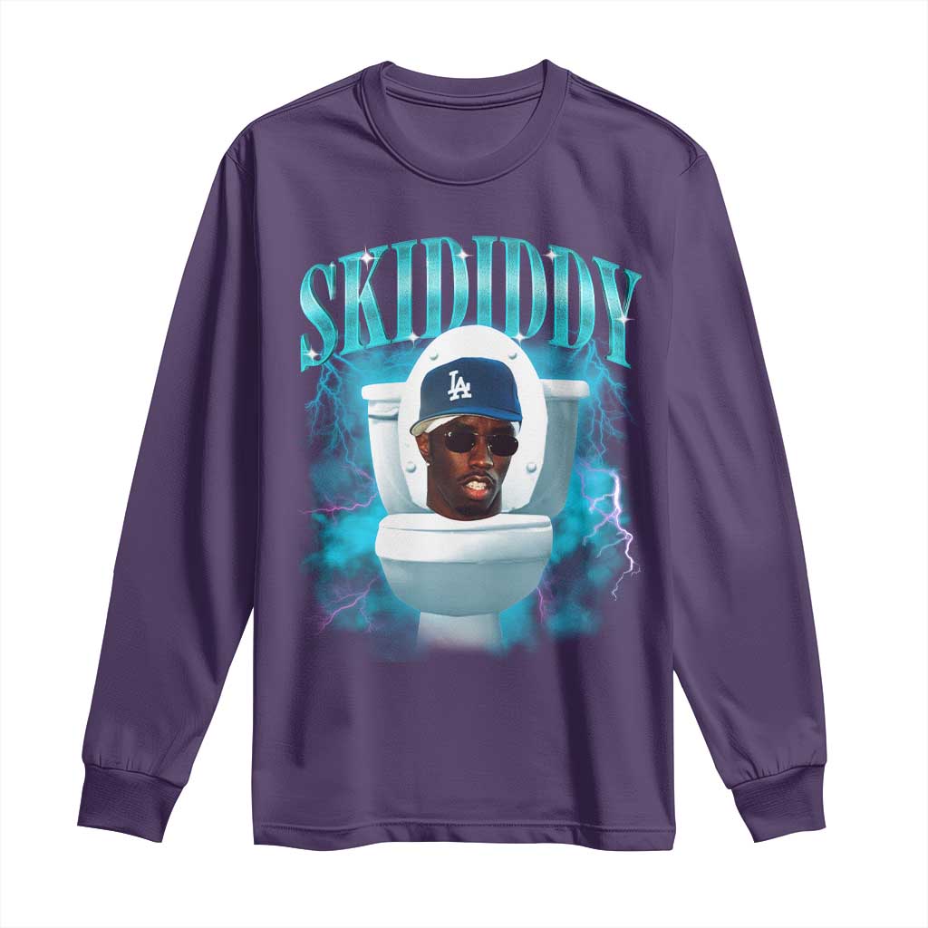 Funny Diddy Long Sleeve Shirt Diddy Skibidi Toilet Bootleg Meme - Wonder Print Shop